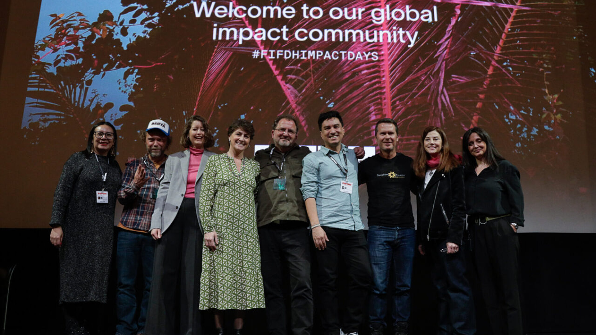 The participants fo the Impact Days on the Stage.